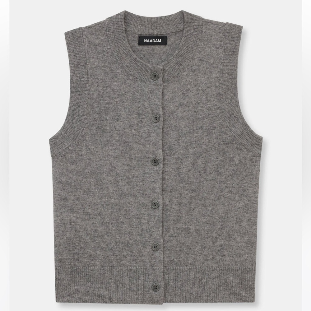 NADAAM Cashmere Sleeveless Cardigan Vest